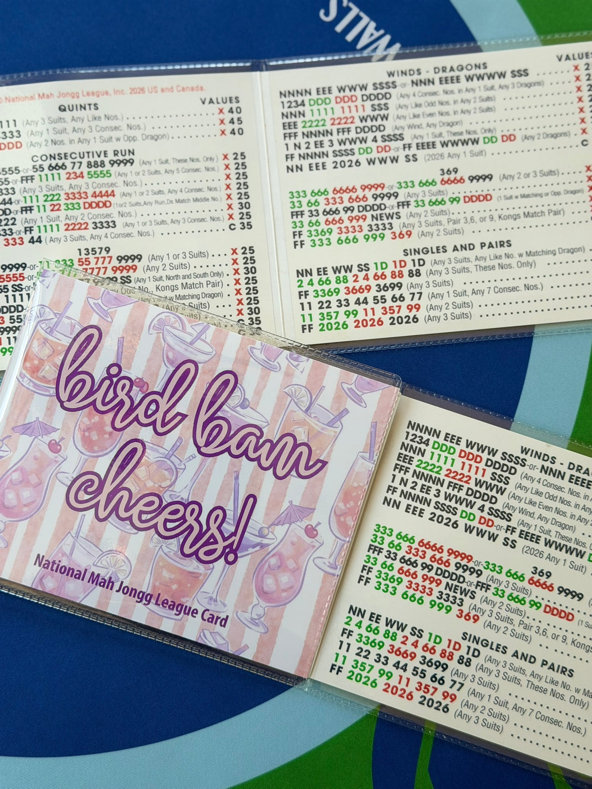 Bird Bam Cheers Card Cover