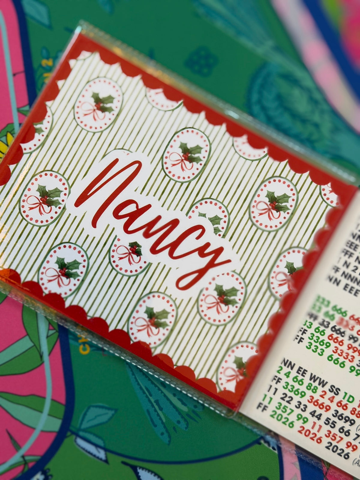 Holly Jolly Christmas Card Cover