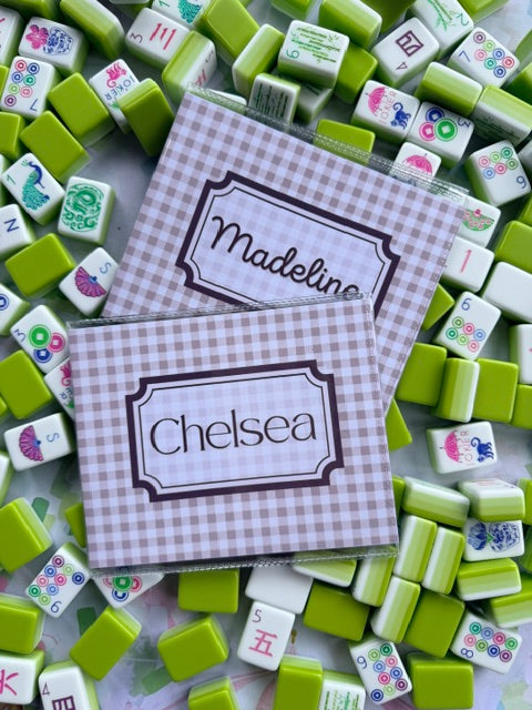 The Mocha Gingham Card Cover