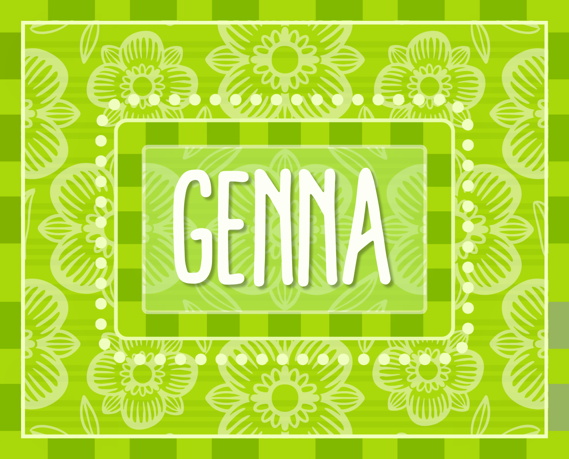 Lime green personalized mahjong card cover