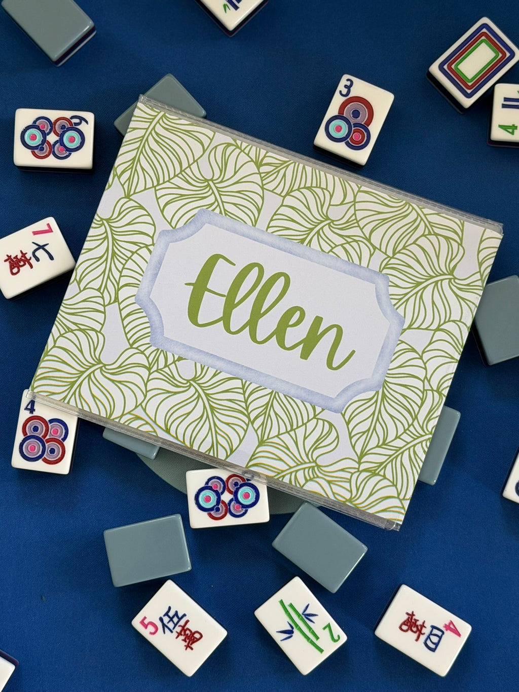 Palm Pretty in Blue Card Cover