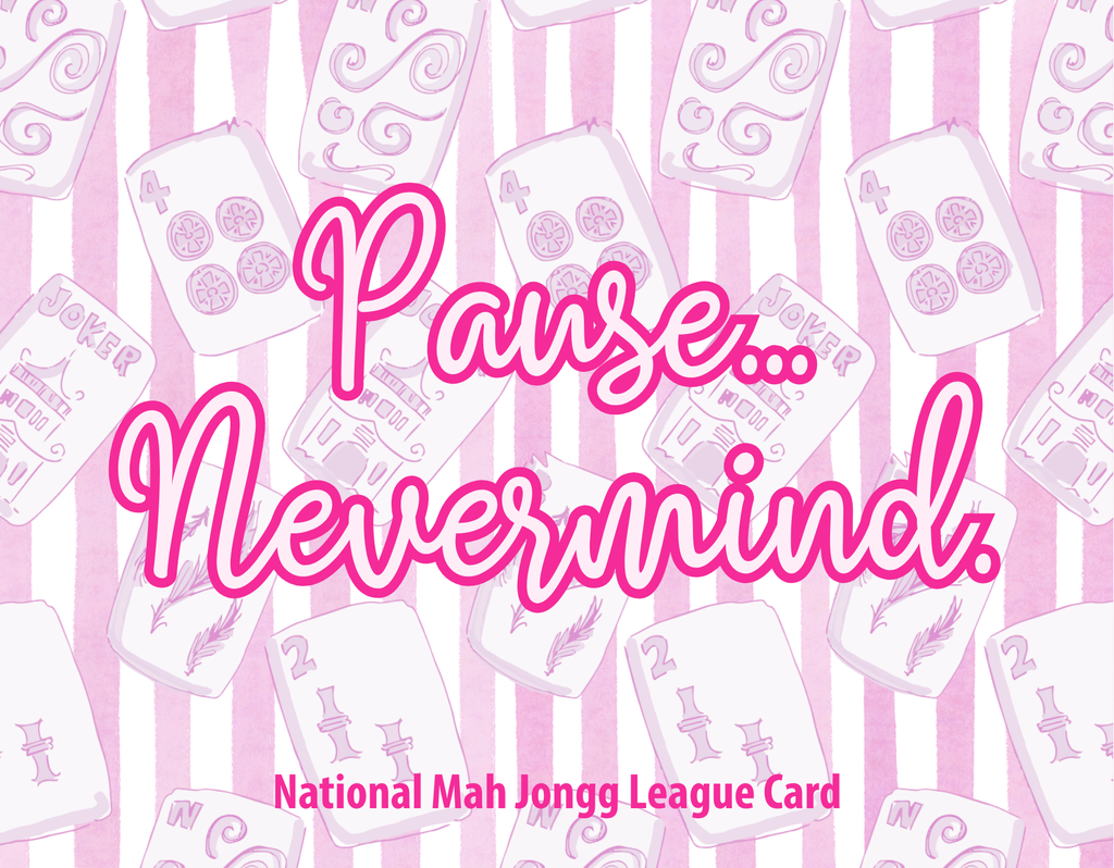 PAUSE.....Nevermind! | Sticker Card Cover