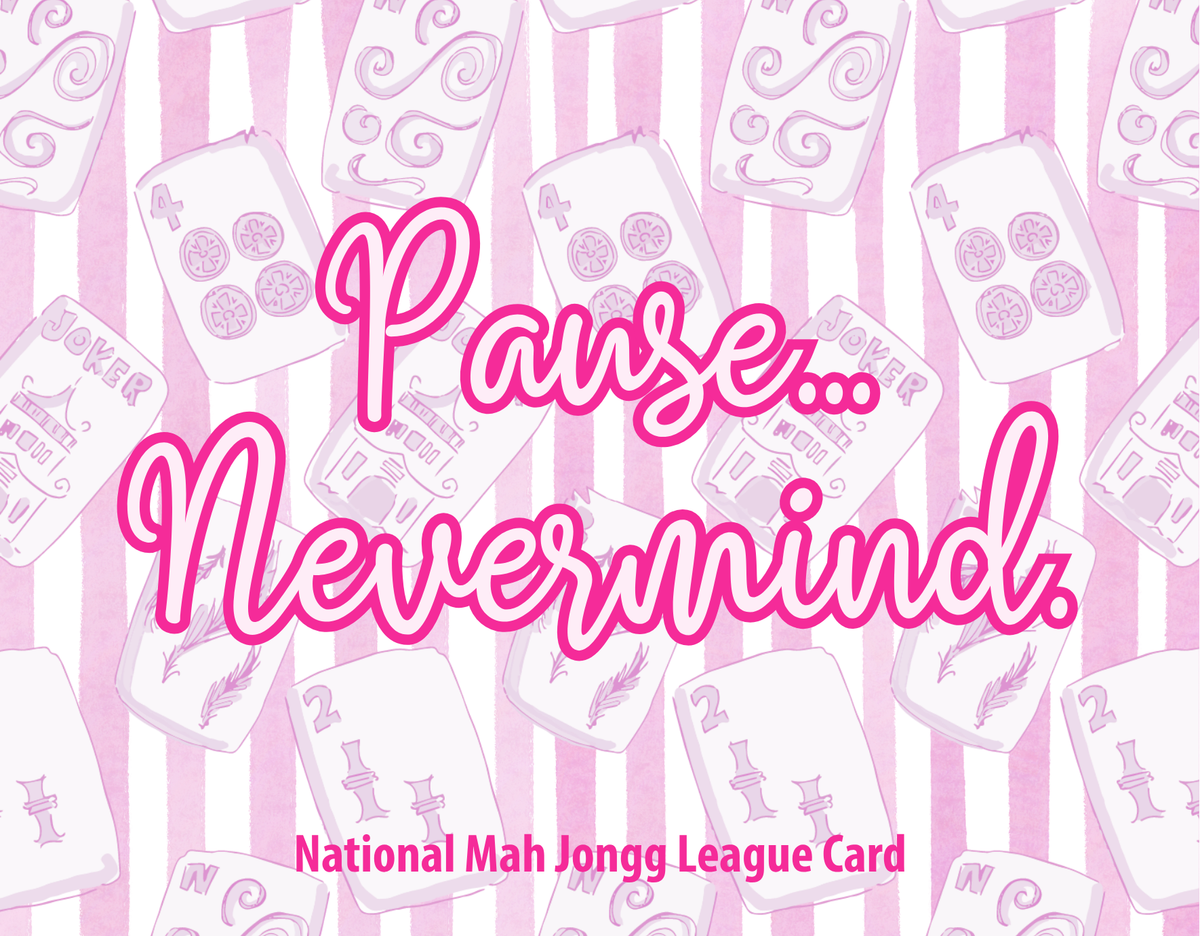 PAUSE.....Nevermind! | Sticker Card Cover